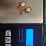 9ct Vintage Gold Opal Pendant Earrings. Image 3