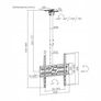 Tv Ceiling Tilt Swivel Adjustable TV Mount Bracket 37 - 75" Image 2