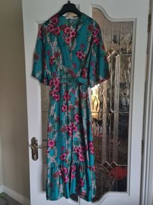 Sandro silk midi dress
