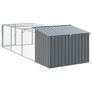 Dog House with Run Anthracite 153x396x110 Image 3