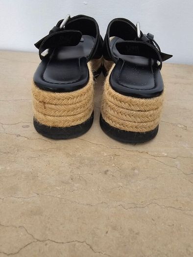 Zara Slip On Espadrille Black Sandals