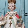Child of Prague Vintage Chalk Statue Image 4