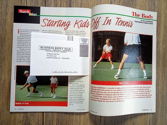 Tennis Match Magazine. December 1999. Steffi Graf Cover.