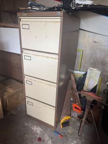 4 drawer metal filing cabinet, lockable