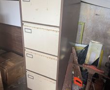 4 drawer metal filing cabinet, lockable