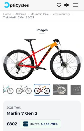 Trek Marlin 7 Mountain Bike.