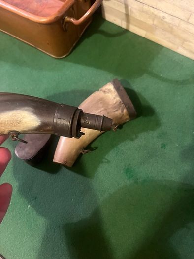 Antique Black Powder Horns