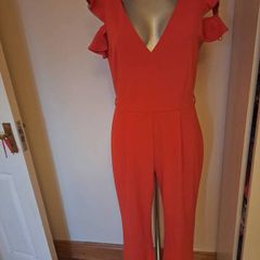 Miss Selfridge red jumpsuit for women size UK12 EU 40 Perfect condition Postage included