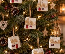 Christmas wooden Irish Cottages