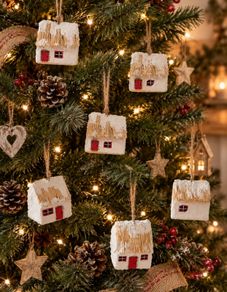 Christmas wooden Irish Cottages