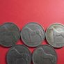 7 Irish Half Crowns (1959-1964) Image 4