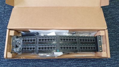 Ortronics 48 port network panel CAT5e brand new angled
