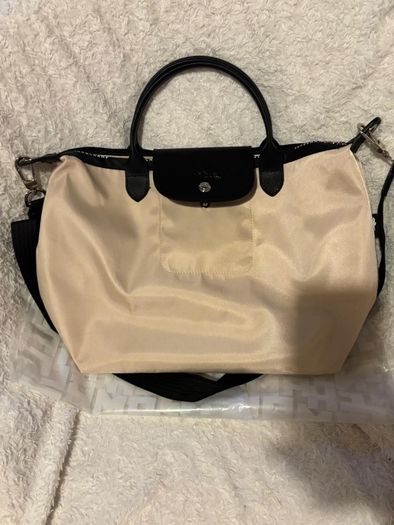 Longchamp le pliage Ebergy bag / light cream / new