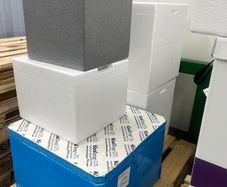 Large styrofoam storage boxes