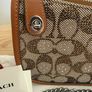 Coach limited re-edition swinger bag 20 in signature crystal jaquard Image 5