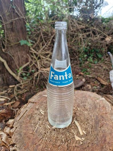 Vintage  Fanta Clear Glass Bottle