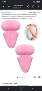 Underarm post surgical pillows