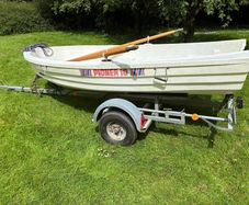 10ft Plastic Boat & Trailer - 950