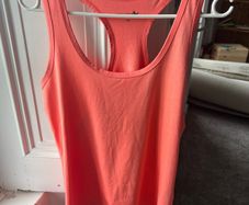 Neon Coral Sports Tank Top Size M