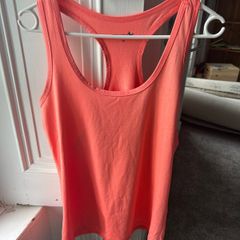 Neon Coral Sports Tank Top Size M
