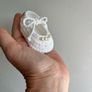 baby shoes and matching headband Image 2