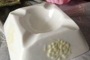 RARE Vintage Belleek Ashtray "Thorn"