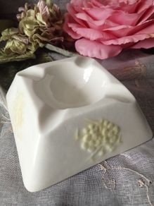 RARE Vintage Belleek Ashtray "Thorn"