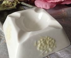 RARE Vintage Belleek Ashtray "Thorn"