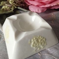 RARE Vintage Belleek Ashtray "Thorn"