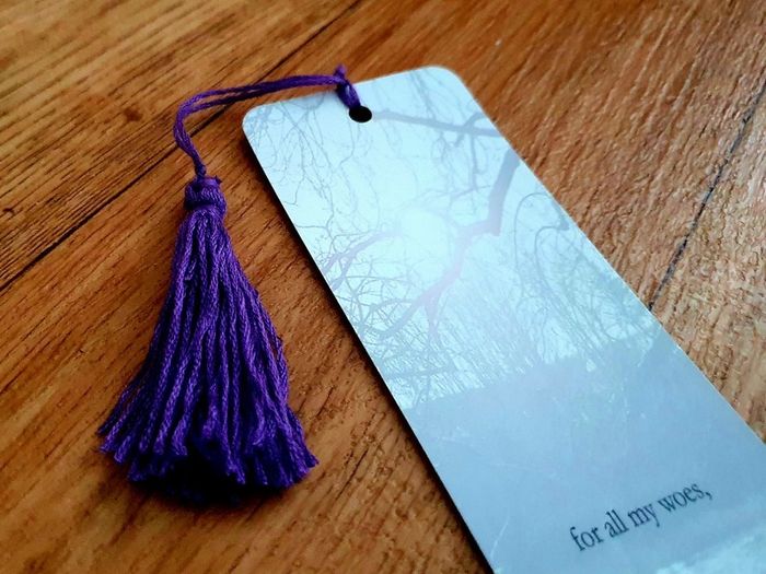 Handmade Bookmark with Original Poem & Tassel