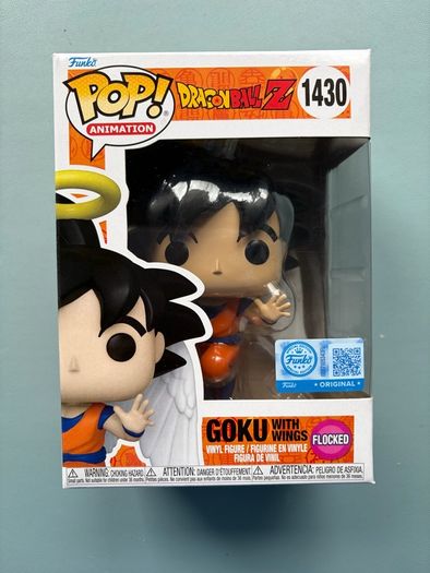 Funko Pop - Goku with Wings 1430 Flocked - Dragonball Z Anime - Vinyl Action Figure