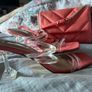 coral heel and matching bag Image 4