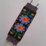 SALE Blue Flowers bracelet, handbeaded Image 3