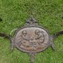 Antique Bronze Medallion Sconces, Bronze Wall Sconce Candlesticks Wall Hanging Lighting (very heavy) Image 2