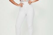 MISSGUIDED Strappy Mesh Embroidered Plunge Jumpsuit