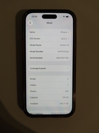 iPhone 15 128