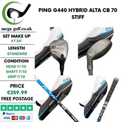 Ping G440 Hybrid / #7 34 Degree / Alta CB 70 Stiff