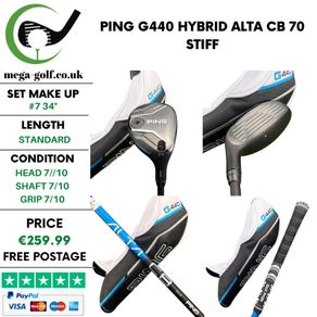 Ping G440 Hybrid / #7 34 Degree / Alta CB 70 Stiff