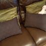 2 x black cushions Image 5