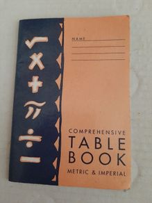 vintage table book