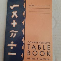 vintage table book