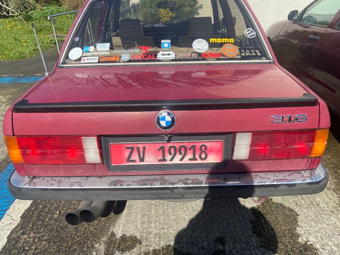 Genuine Pfeba (1916 038) BMW E30 325is Heckspoiler Boot Spoiler