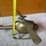 Large Vintage Brass Helicopter Image 6