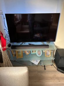 3 Tier Glass TV Stand  Media Unit Good Condition