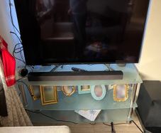3 Tier Glass TV Stand  Media Unit Good Condition