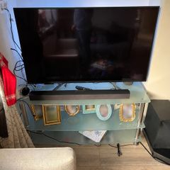 3 Tier Glass TV Stand  Media Unit Good Condition