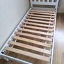 Single Bed - White wooden Frame Image 3