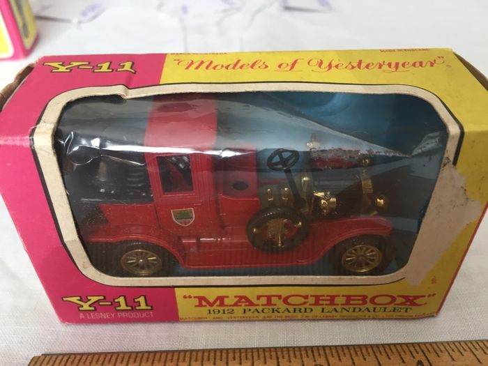 Matchbox. Models of yesteryear. Y-11. 1912, Packard Landaulet. In original box.