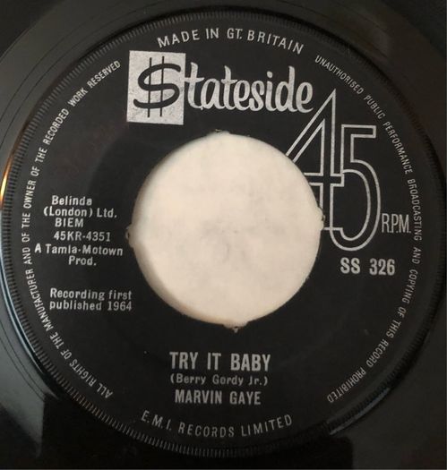 Marvin Gaye - Try It Baby (1964) 7"
