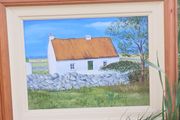 oil on board traditional irish cottage